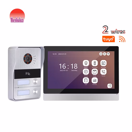 Stable 2 Wire Video Door Intercom System Color Screen Cctvv Video Doorphone Intercom
